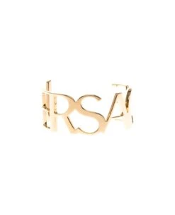 Logo Shaped Gold-tone Bracelet In Metal Versace Donna