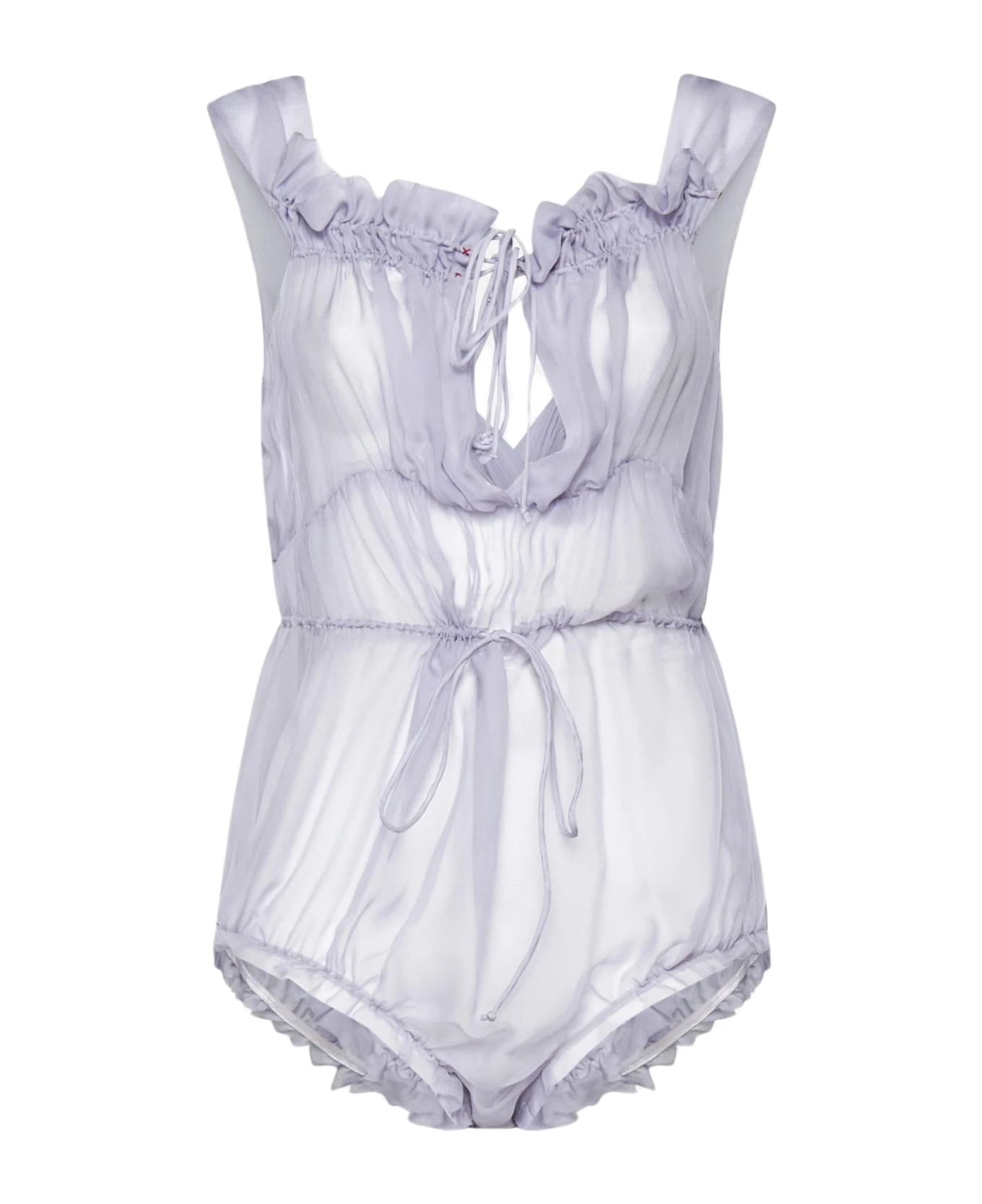 Maison Margiela Silk Tulle Bodysuit