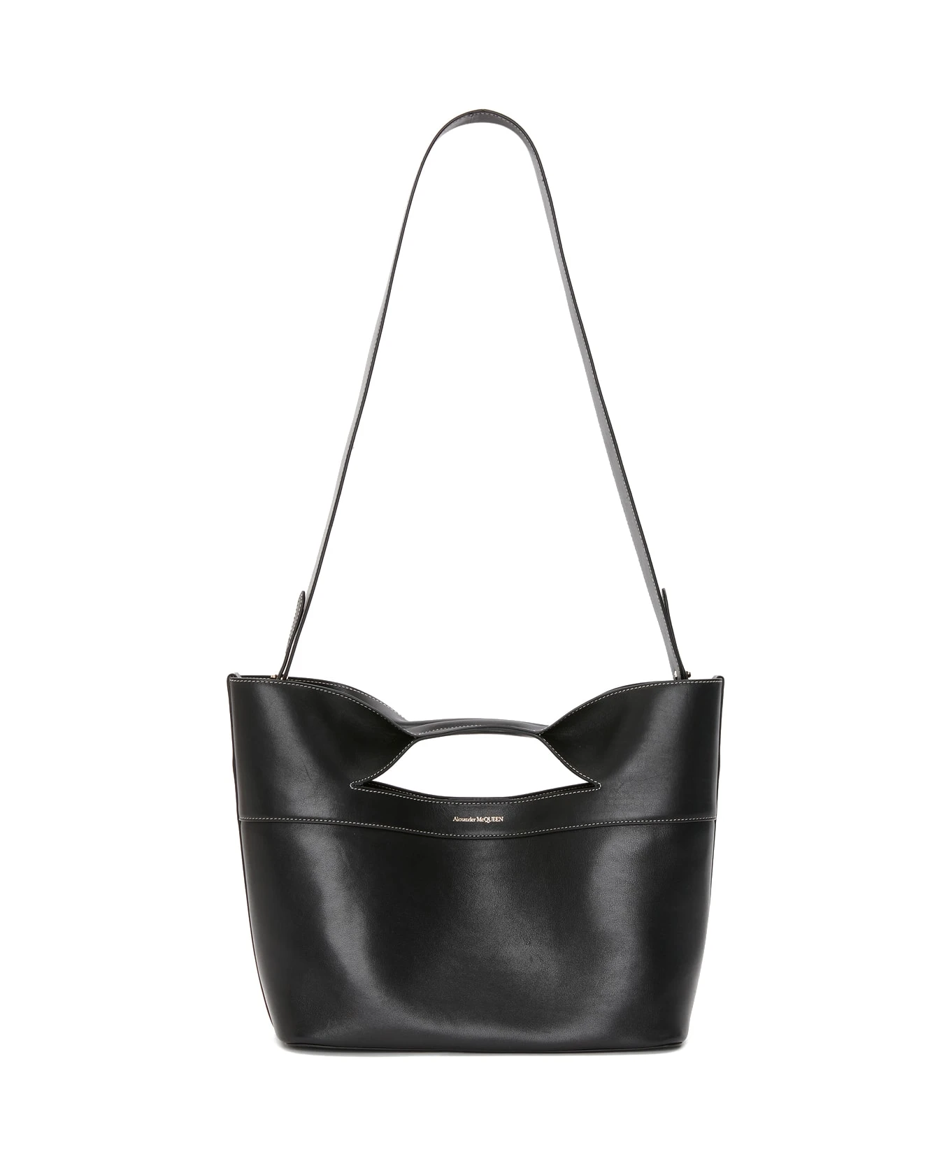 Alexander McQueen Black The Bow Small Bag - Image 5