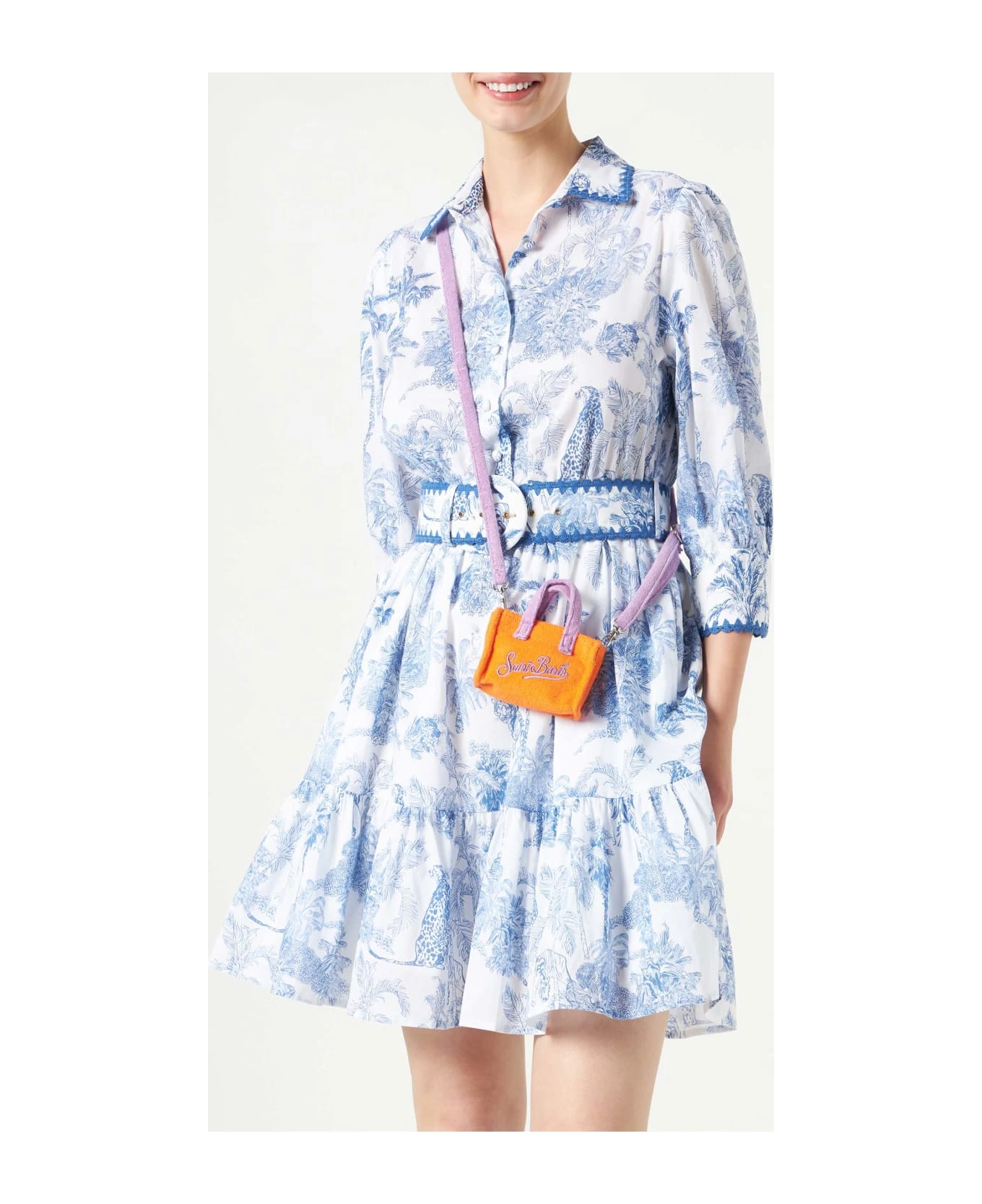 MC2 Saint Barth Fluo Pink Terry Key Holder - Image 4