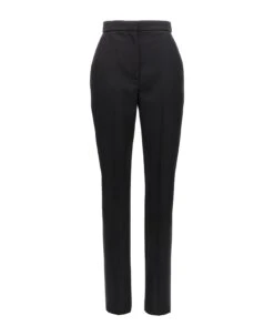 Alexander McQueen Grain De Poudre Pants
