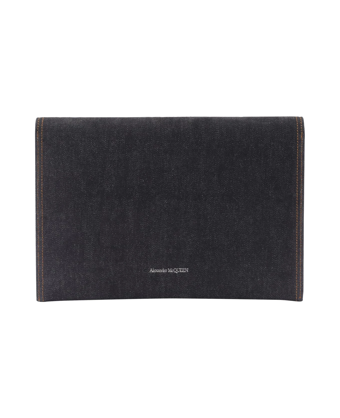 Alexander McQueen Skull Denim Clutch - Image 3