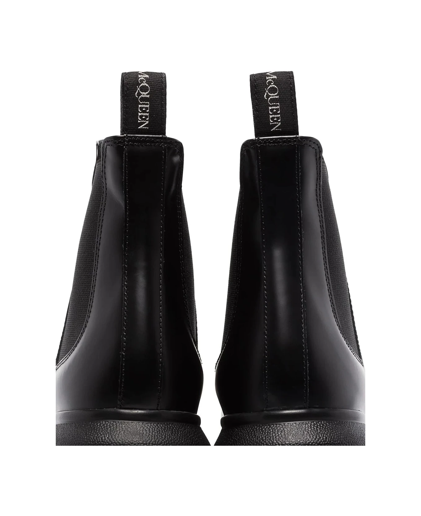 Alexander McQueen Black Chelsea Hybrid Ankle Boot - Image 2