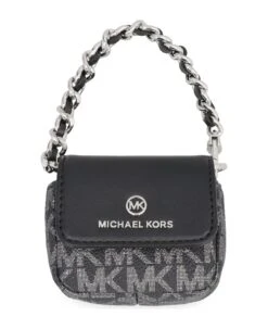 MICHAEL Michael Kors Headphone Holder In Coated Canvas