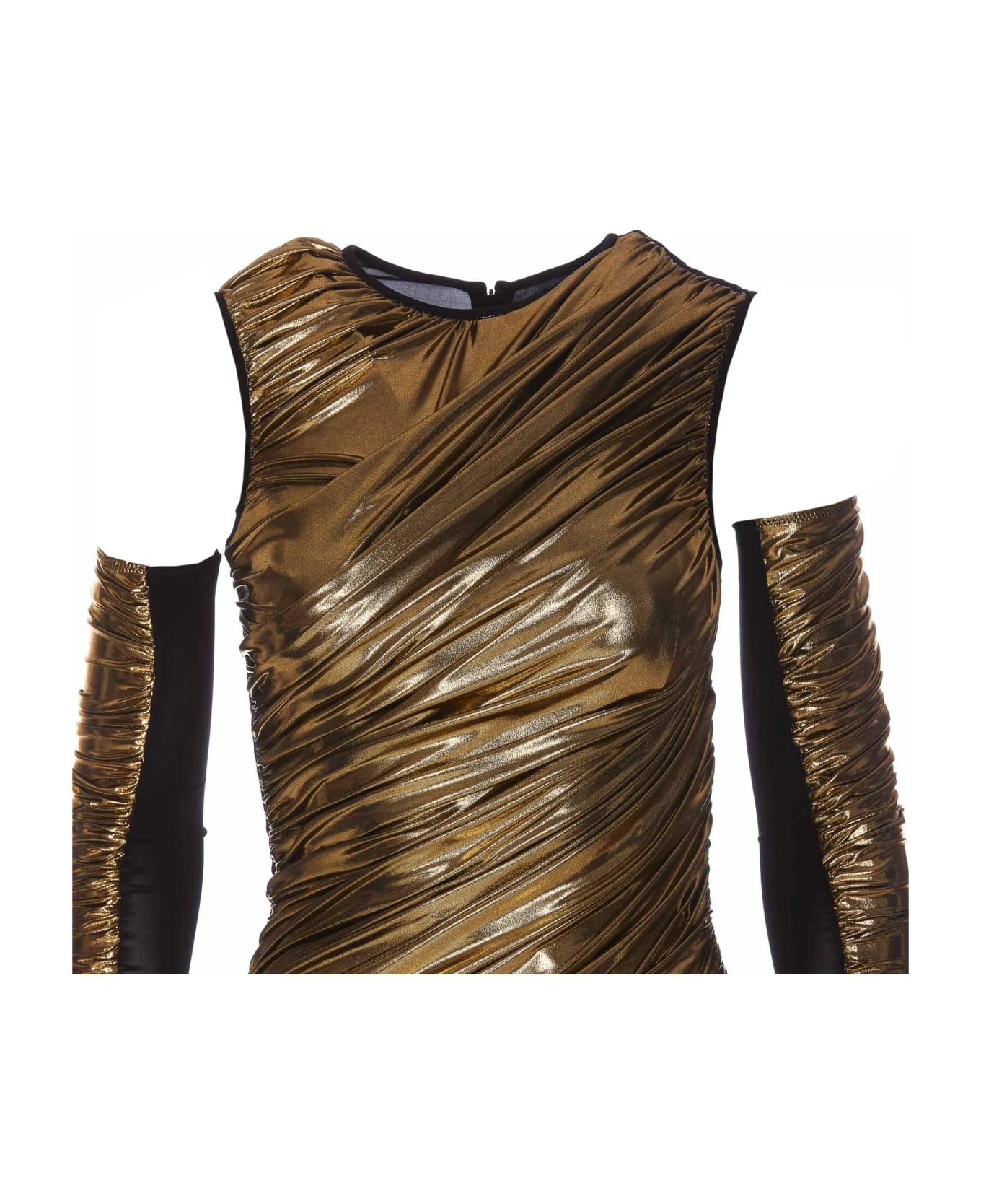 Dolce & Gabbana Strapless Longuette Satin Dress - Image 4