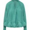 Lanvin Ruggle Charmeuse Blouse