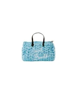 MC2 Saint Barth Light Blue Jumbo Tricot Vivian Handbag