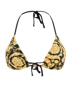 Versace Barocco Triangle Bikini Top