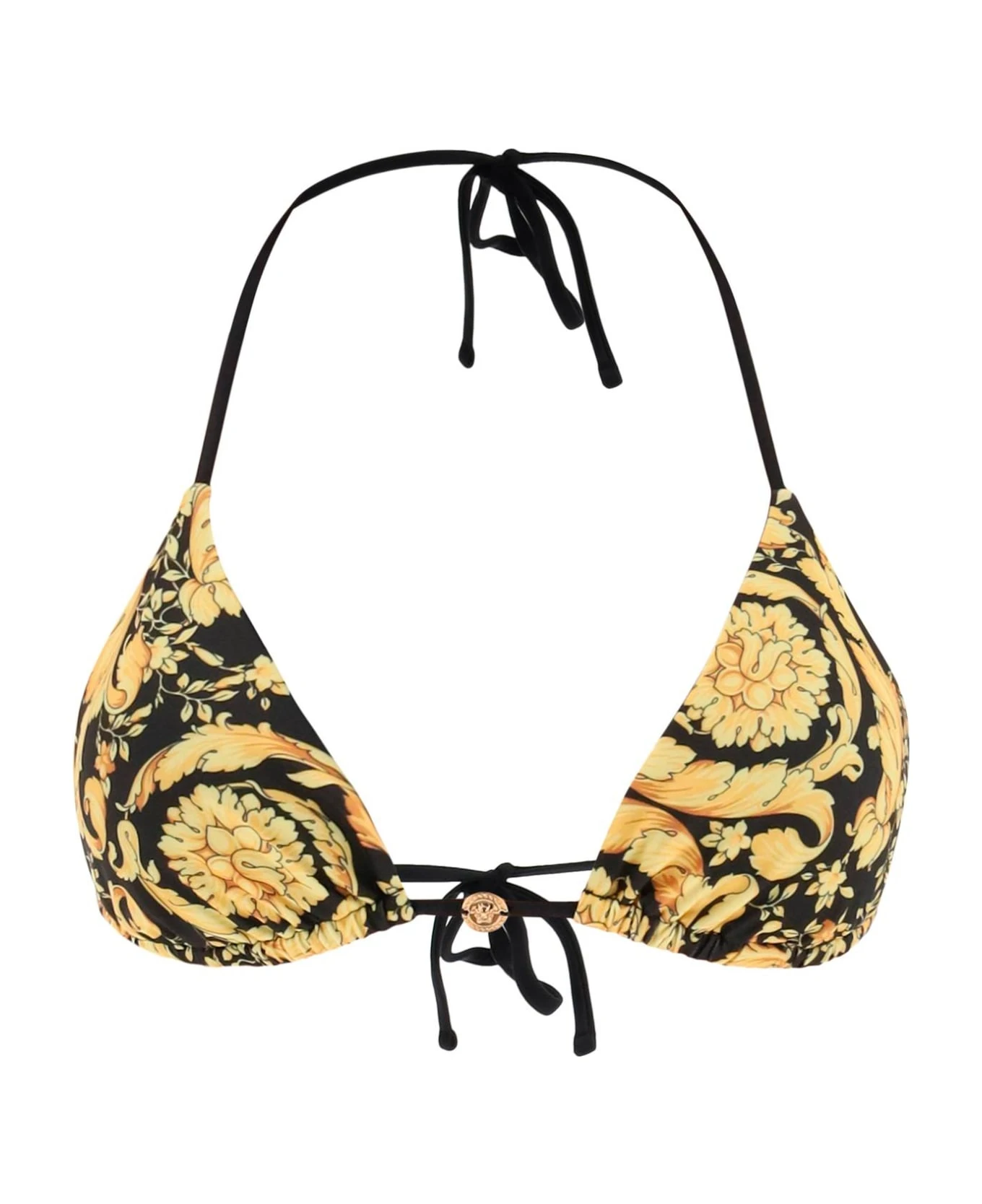 Versace Barocco Triangle Bikini Top