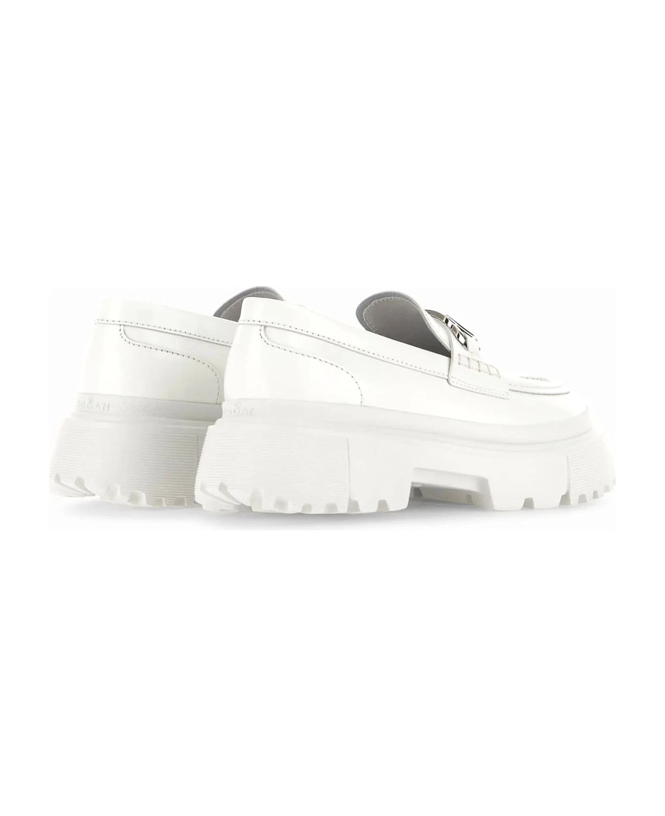 Hogan White H629 Loafer - Image 3