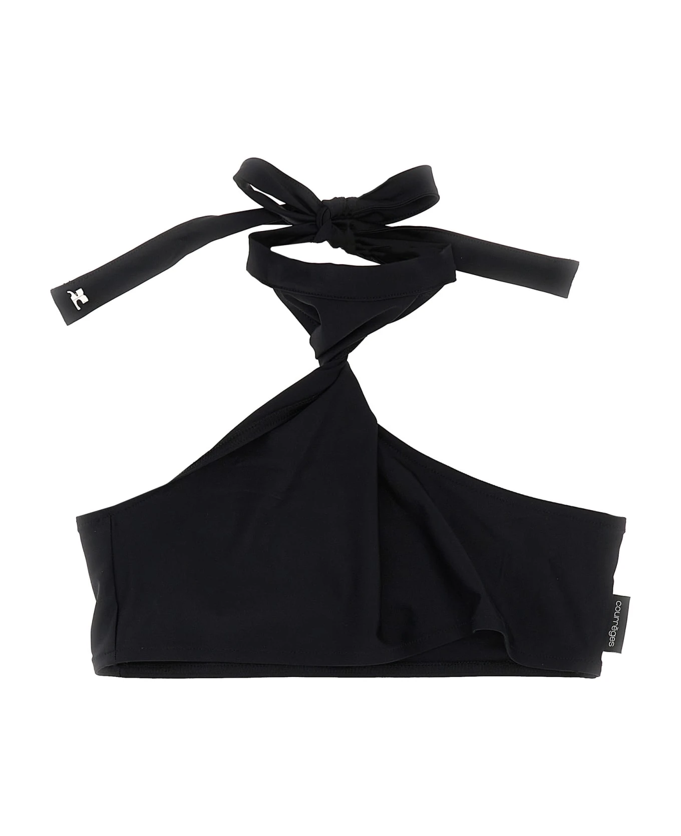 COURREGES Twisted Bikini Top