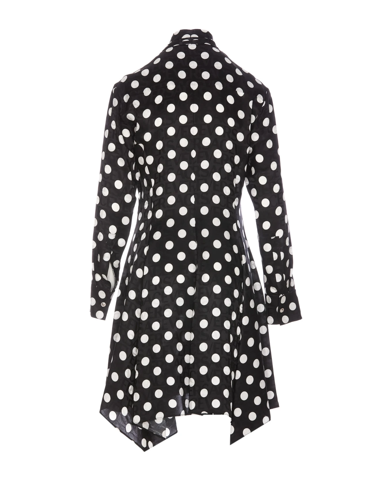 Versace Polka Dot Chemisier Dress - Image 2