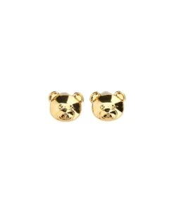MOSCHINO Teddy Bear Engraved Clip-on Earrings