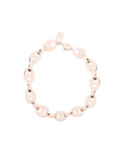Paco Rabanne Woman's Pink Brass Chain Bracelet