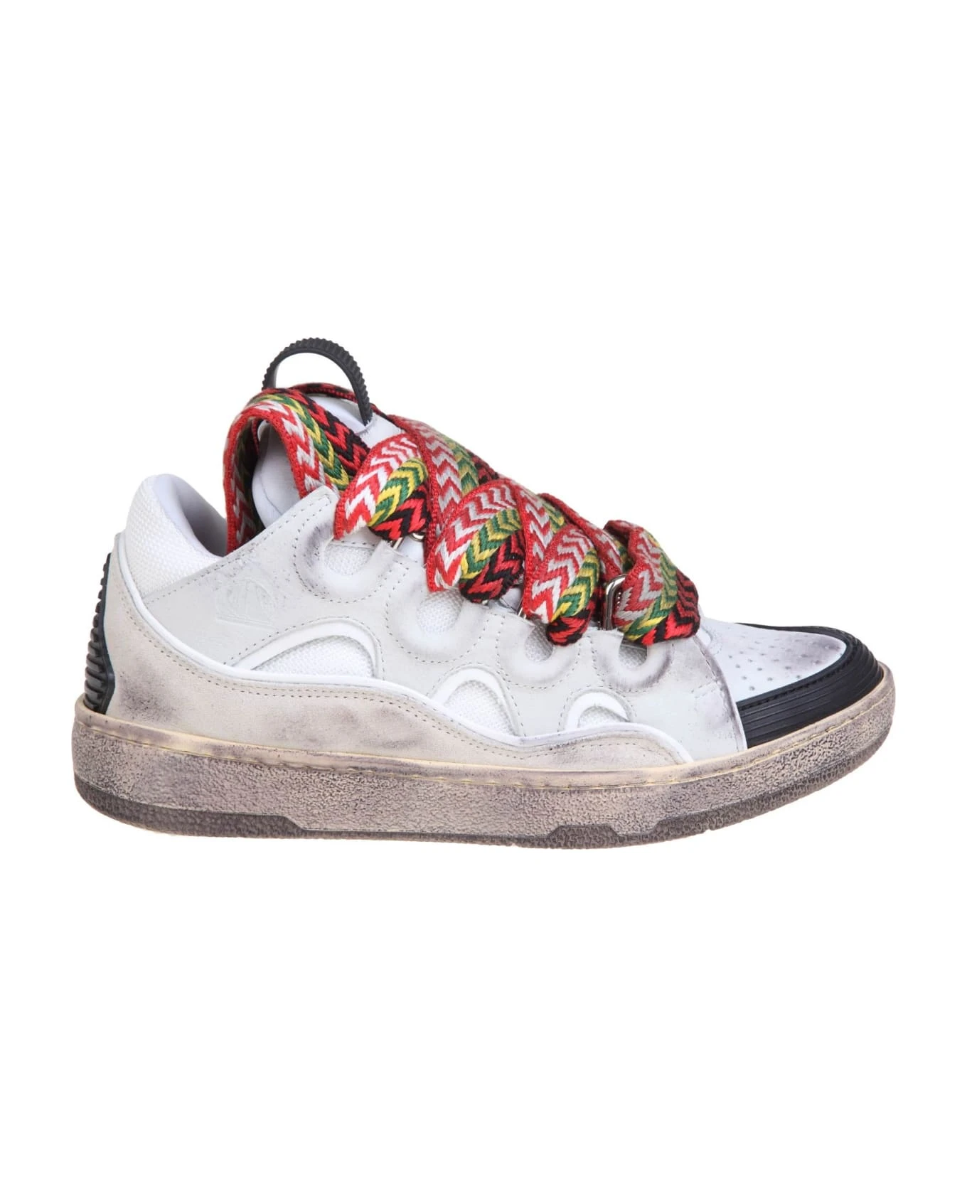 Lanvin Curb Sneakers In Leather Color White - Image 2