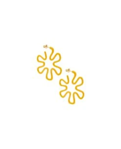 Yellow B Earrings