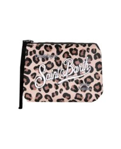 MC2 Saint Barth Aline Wooly Pochette With Animalier Print