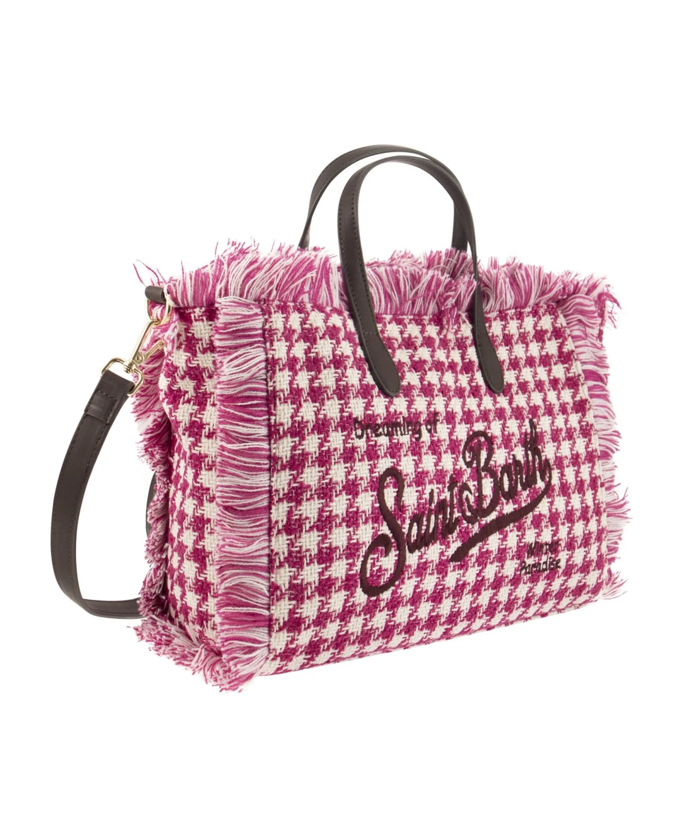 MC2 Saint Barth Houndstooth Patterned Handbag - Image 4