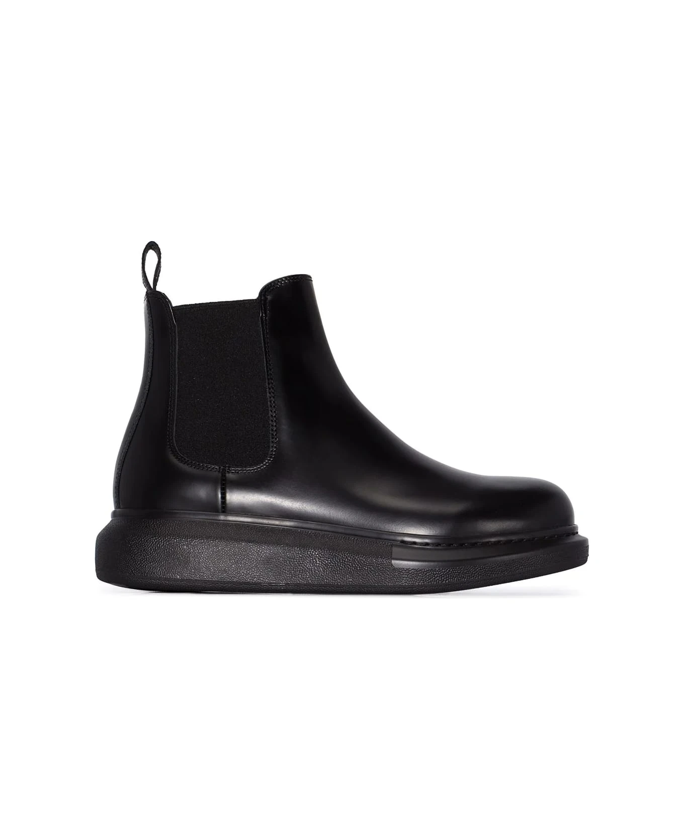 Alexander McQueen Black Chelsea Hybrid Ankle Boot