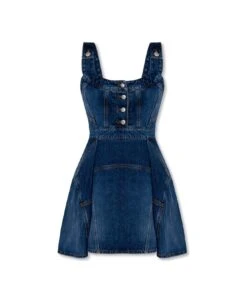 Alexander McQueen Denim Mini Dress