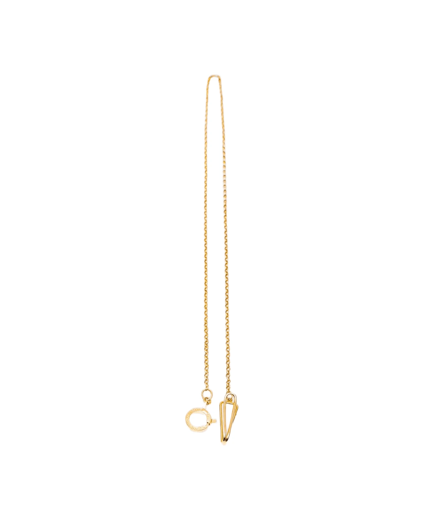 Yellow Gold Chain Key Holder Keyring
