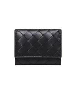 Bottega Veneta Interwoven Tri-fold Wallet With Zip
