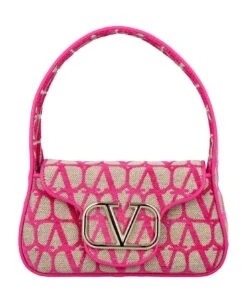 Valentino Garavani Locò Toile Iconographe Shoulder Bag