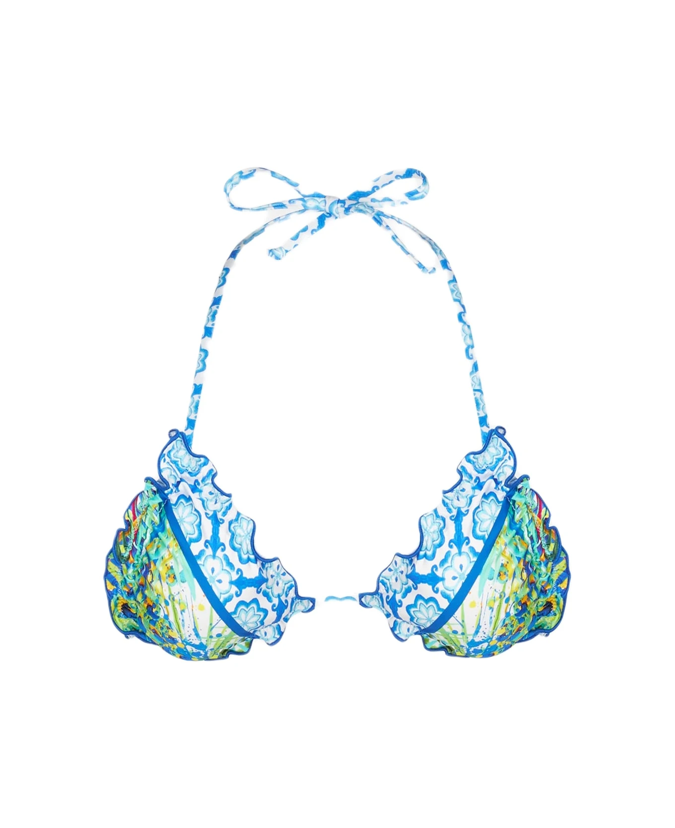 MC2 Saint Barth Woman Triangle Top Swimsuit With Flower Print