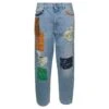 Alanui California Patchwork Pants Denim - Multi