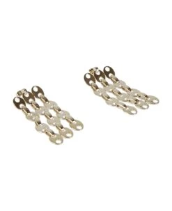 Paco Rabanne Tri-chain Earrings