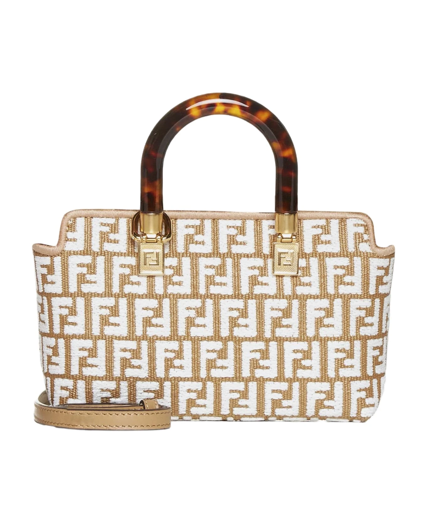 FENDI By The Way Mini Ff Canvas Bag