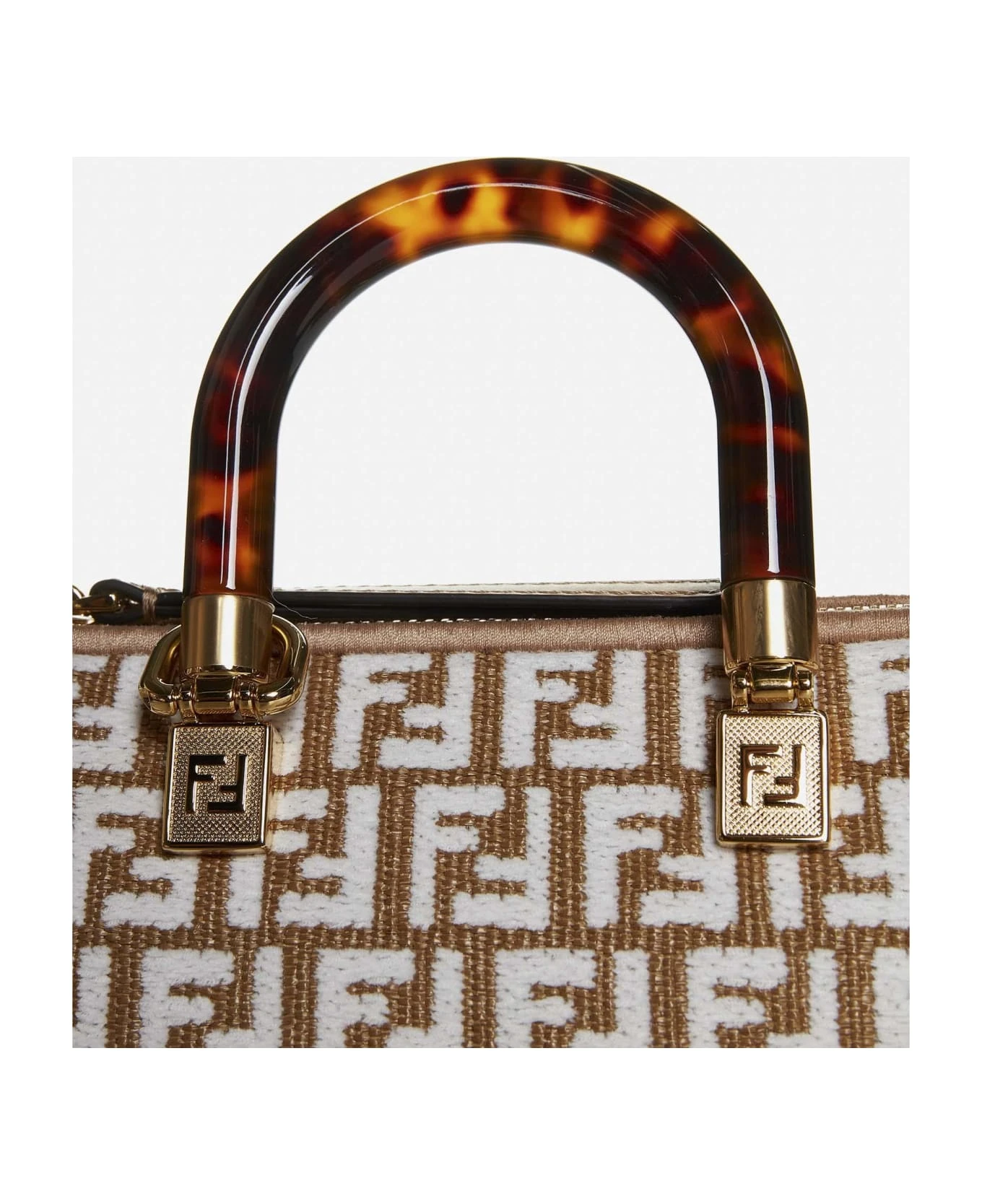 FENDI By The Way Mini Ff Canvas Bag - Image 4