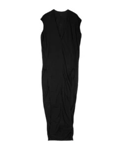 Arrowhead Black Cotton Sleeveless Long Dress - Arrowhead