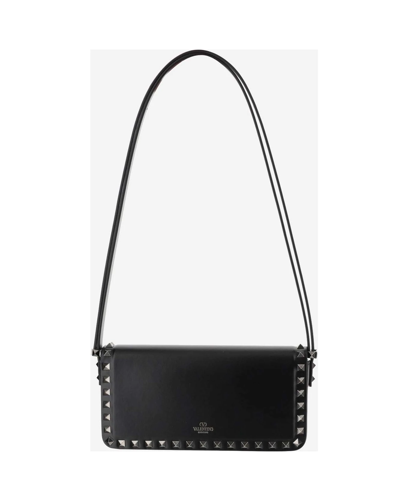 Valentino Garavani Rockstud23 E/w Smooth Leather Shoulder Bag - Image 3