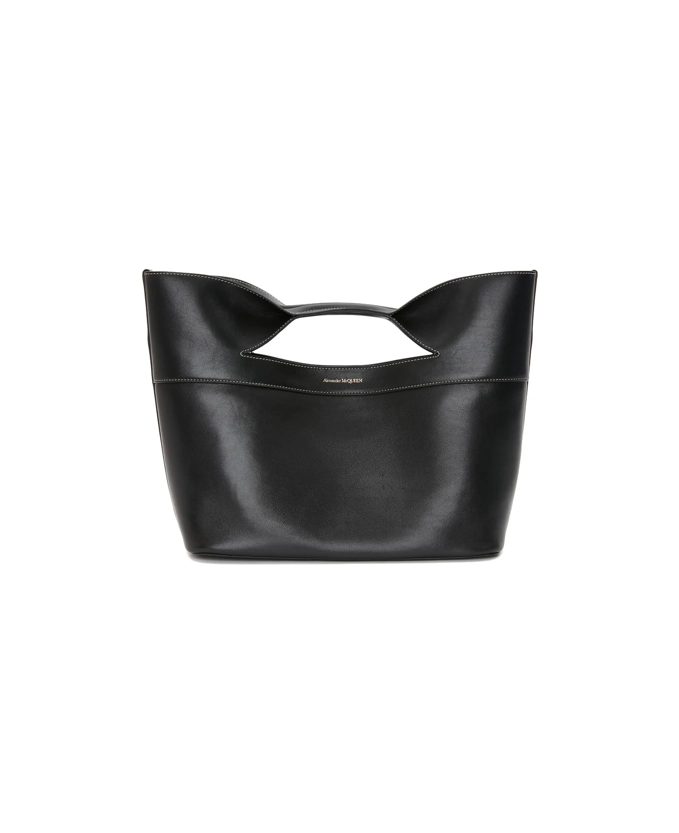 Alexander McQueen Black The Bow Small Bag
