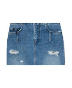 Dolce & Gabbana Denim Skirt With Vintage Effect
