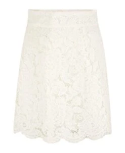 Dolce & Gabbana Floral Embroidered Perforated Skirt