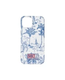 MC2 Saint Barth Cover For Iphone 13/14 With Toile De Jouy Print
