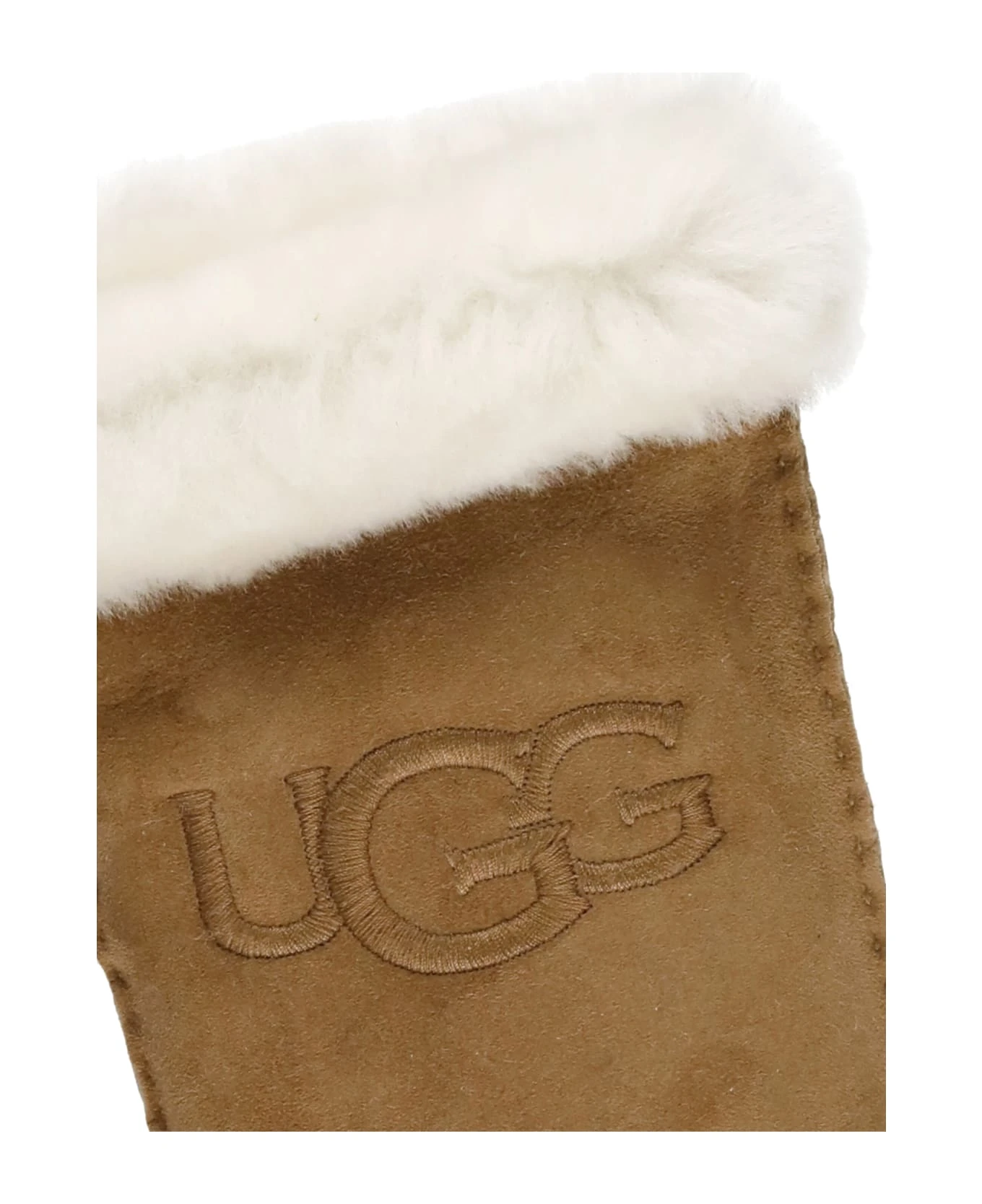 Ugg Shearling Embroider Gloves - Image 3