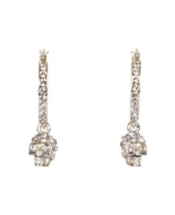 Alexander McQueen Skull Hoop Earrings