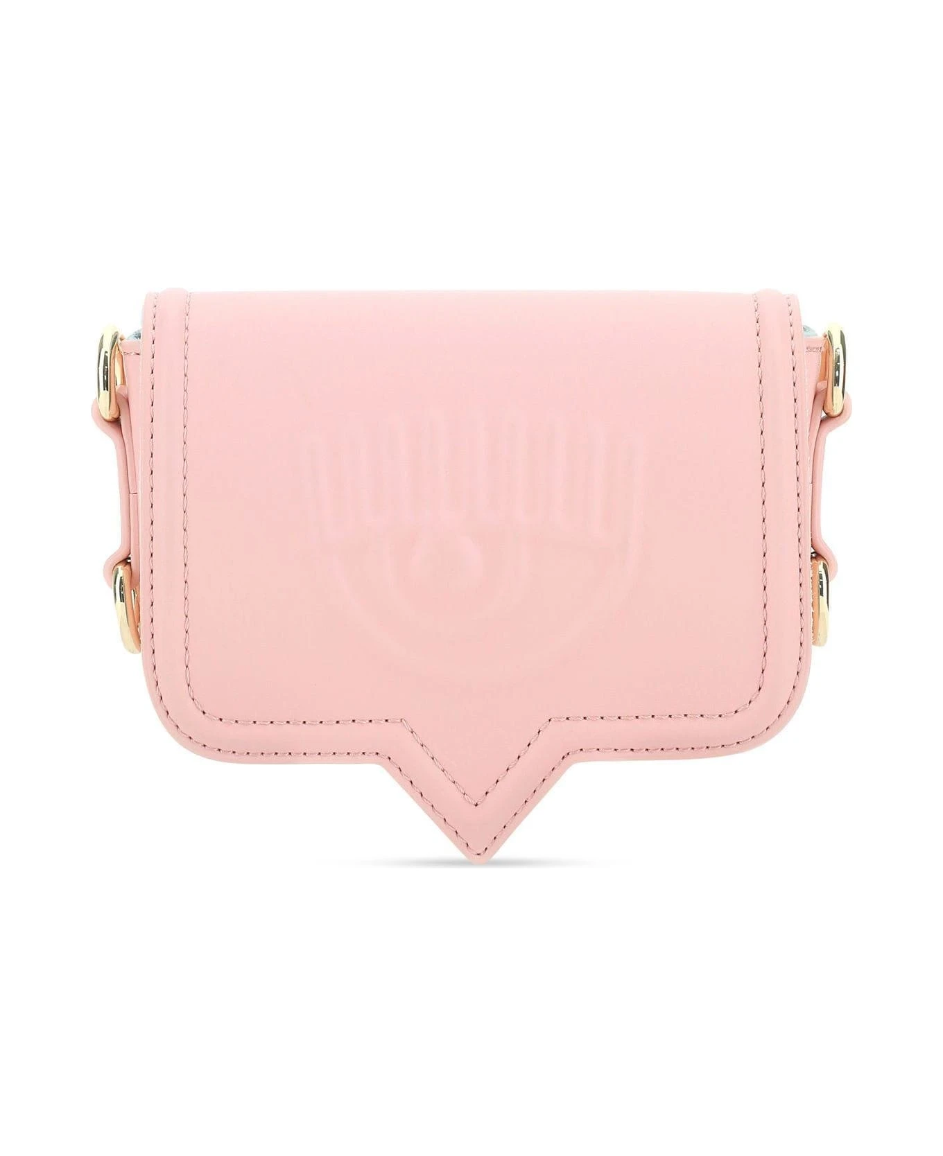 Chiara Ferragni Pink Synthetic Leather Mini Eyelike Crossbody Bag