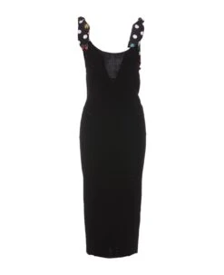Versace Butterflies Medusa '95 Knit Midi Dress