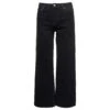 A.P.C. 'elisabeth' Black Five-pockets Wide Leg Jeans In Cotton Denim Woman