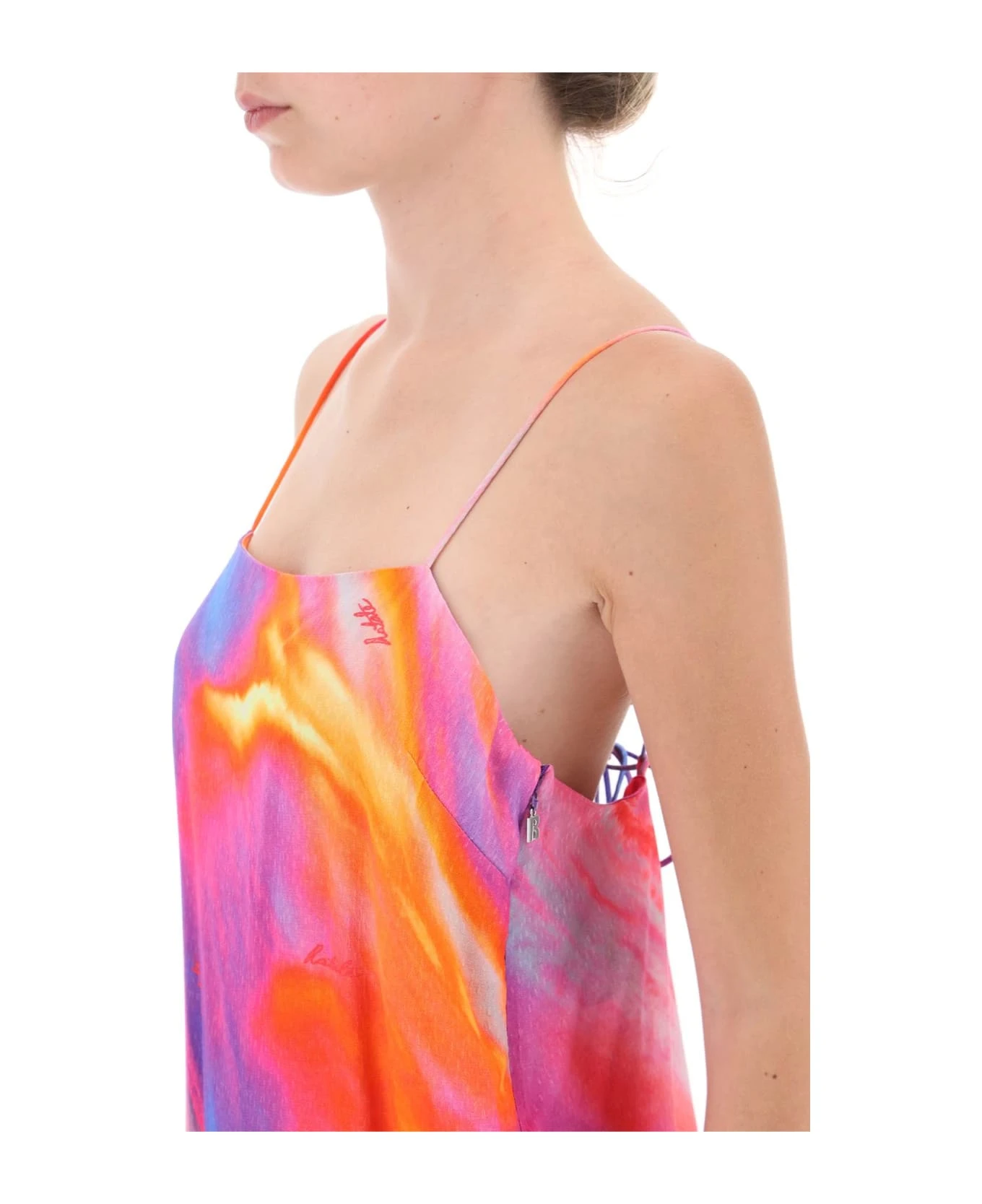 Printed Jacquard Mini Dress - Image 4