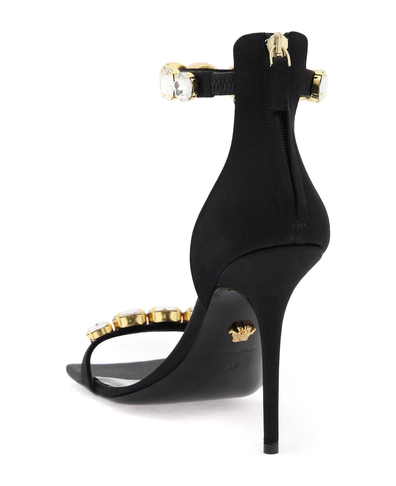 Versace Satin Sandals With Crystals - Image 3