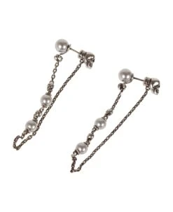 Alexander McQueen Pearl N Skull Ear