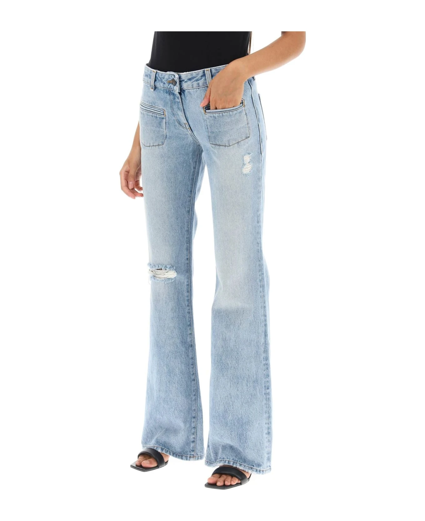 Palm Angels Low-rise Waist Bootcut Jeans - Image 4