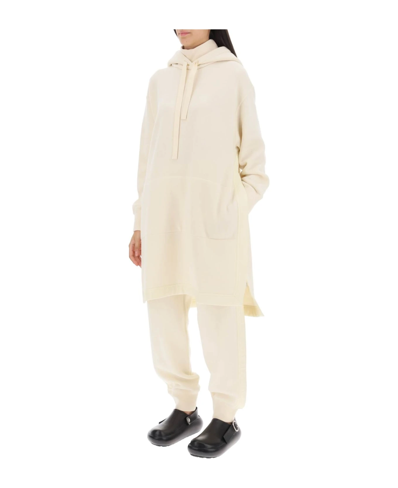 Jil Sander Maxi Wool-cotton Hoodie - Image 4