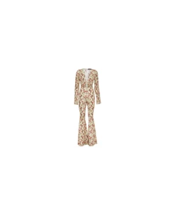 Viscose Knitted Jumpsuit Pale Yellow