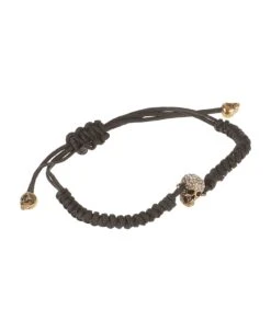 Alexander McQueen Pave Skull Bracelet